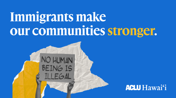 Immigrants' Rights Banner