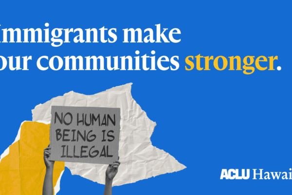 Immigrants' Rights Banner