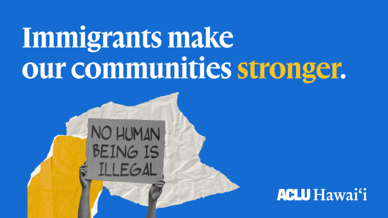 Immigrants' Rights Banner