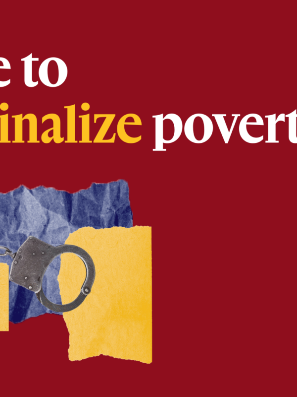 Decriminalizing Poverty Banner