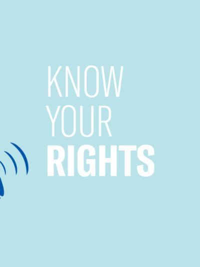 ACLU graphic "Know your rights"