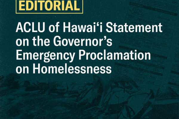 Emergency Homeless Proclamation