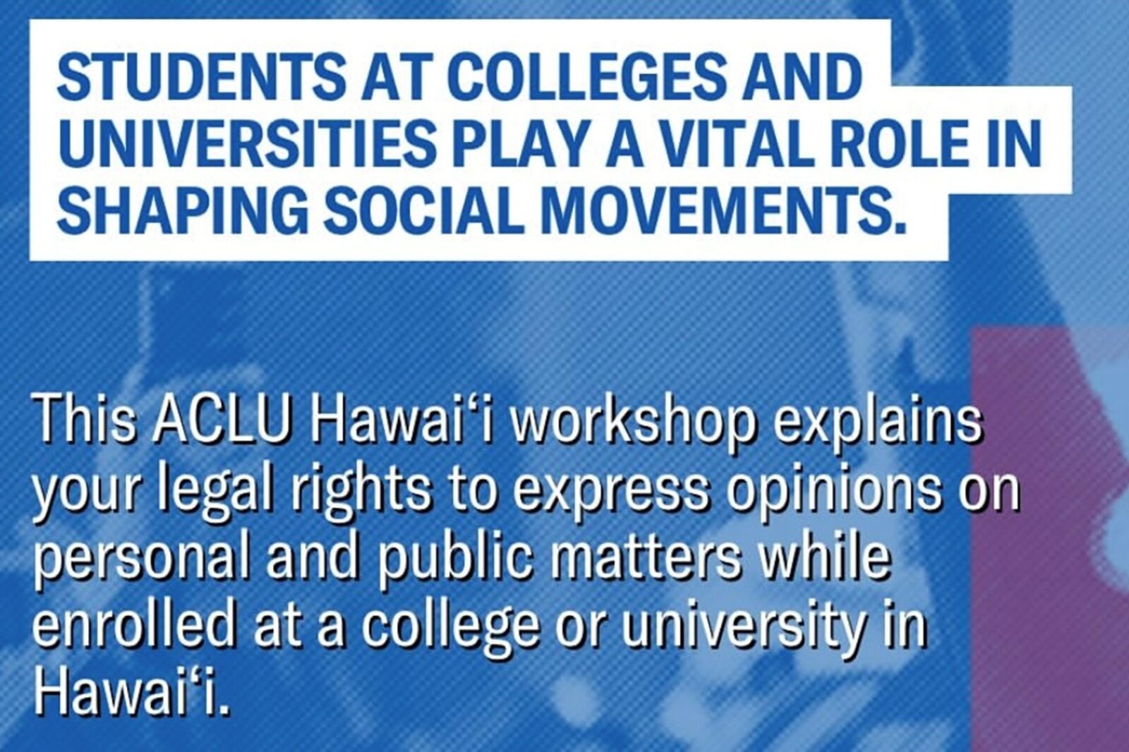 Freedom of Speech for Students - ACLU of Hawaii