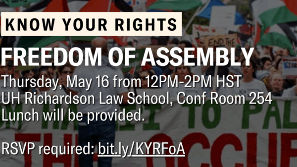 Know Your Rights - Freedom of Assembly