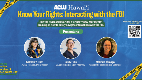 Know Your Rights - Interacting with the FBI