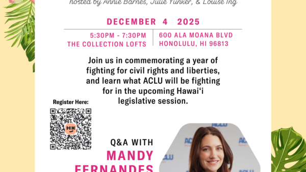 ACLU Holiday Pau Hana