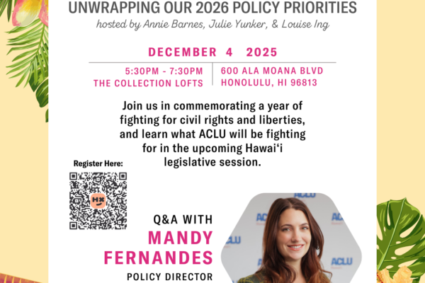 ACLU Holiday Pau Hana