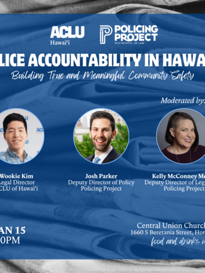 Police Accountability in Hawai‘i Flyer