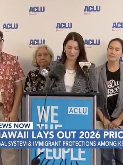 Mandy Fernandes shares ACLU-HI's top legislative priorities for 2026