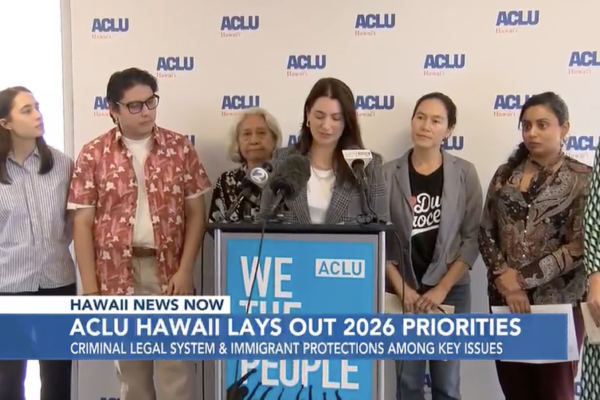 Mandy Fernandes shares ACLU-HI's top legislative priorities for 2026