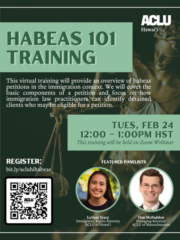 Habeas 101 Training