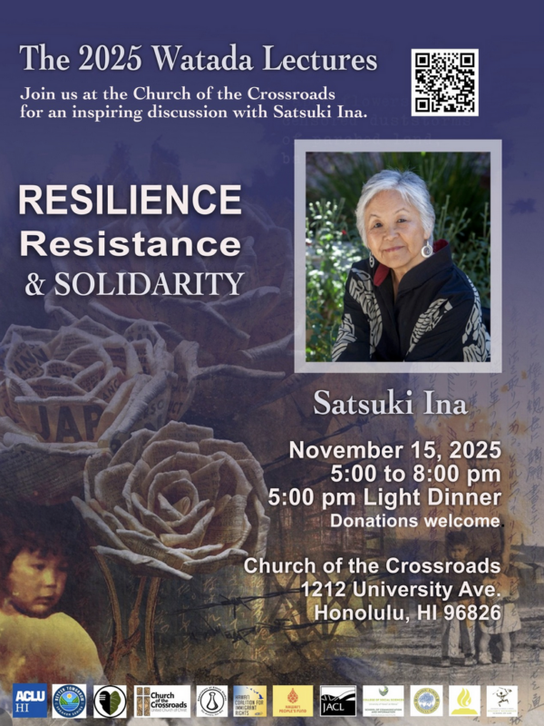 The 2025 Watada Lecture: Dr. Satsuki Ina
