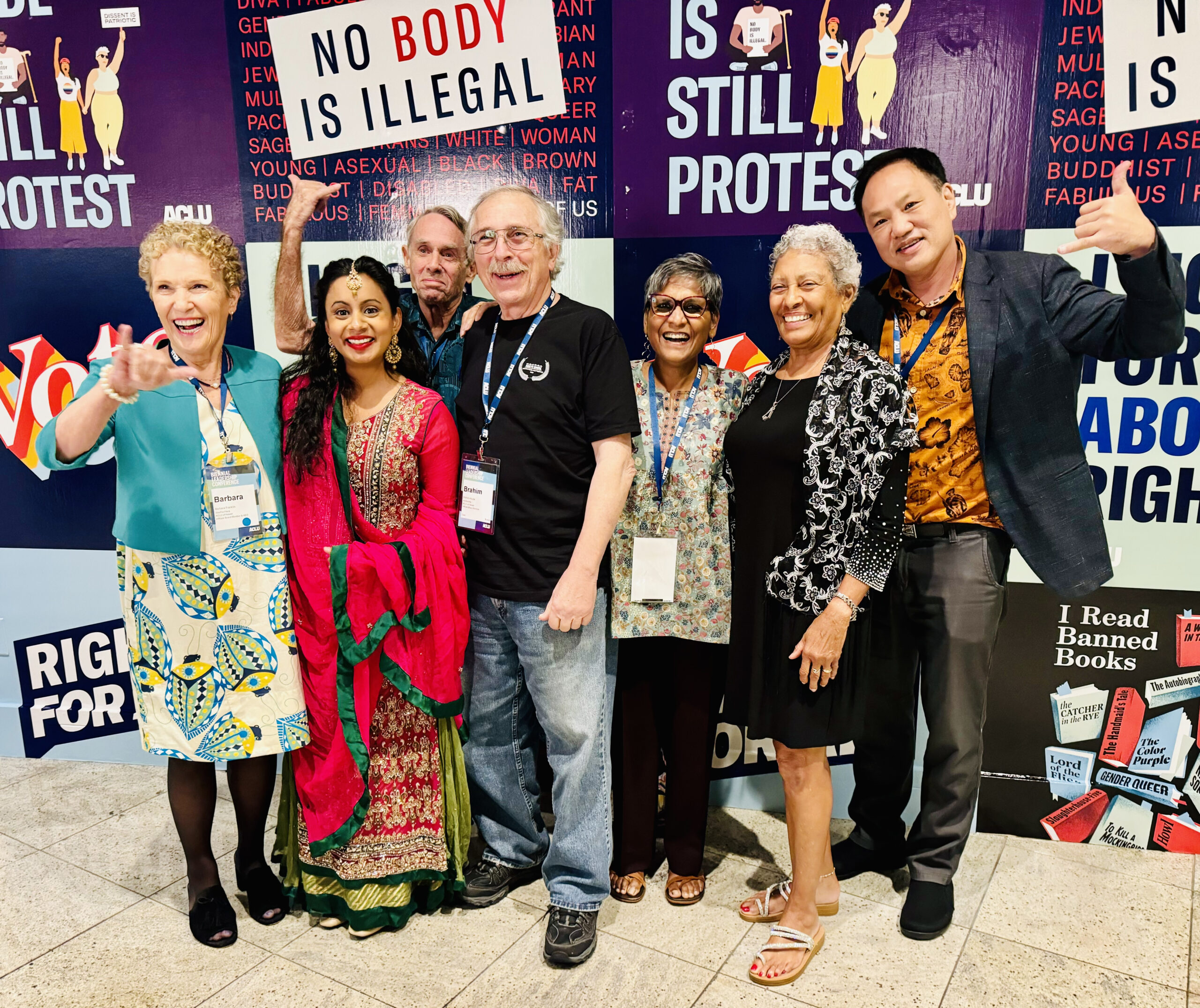 Barbara Franklin at the ACLU Biennial