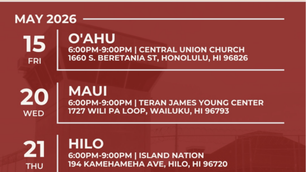 Reimagining Public Safety in Hawai‘i Coalition Dinner and Film Screening of 13th