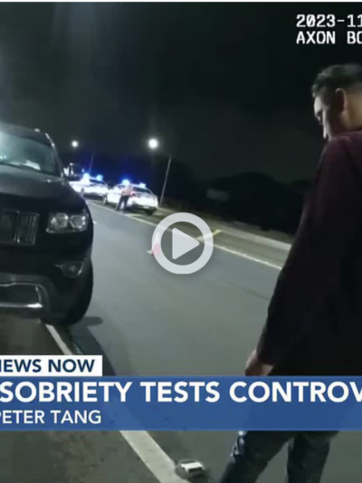 dashcam image of dui test