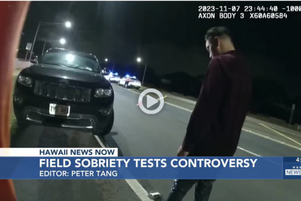dashcam image of dui test