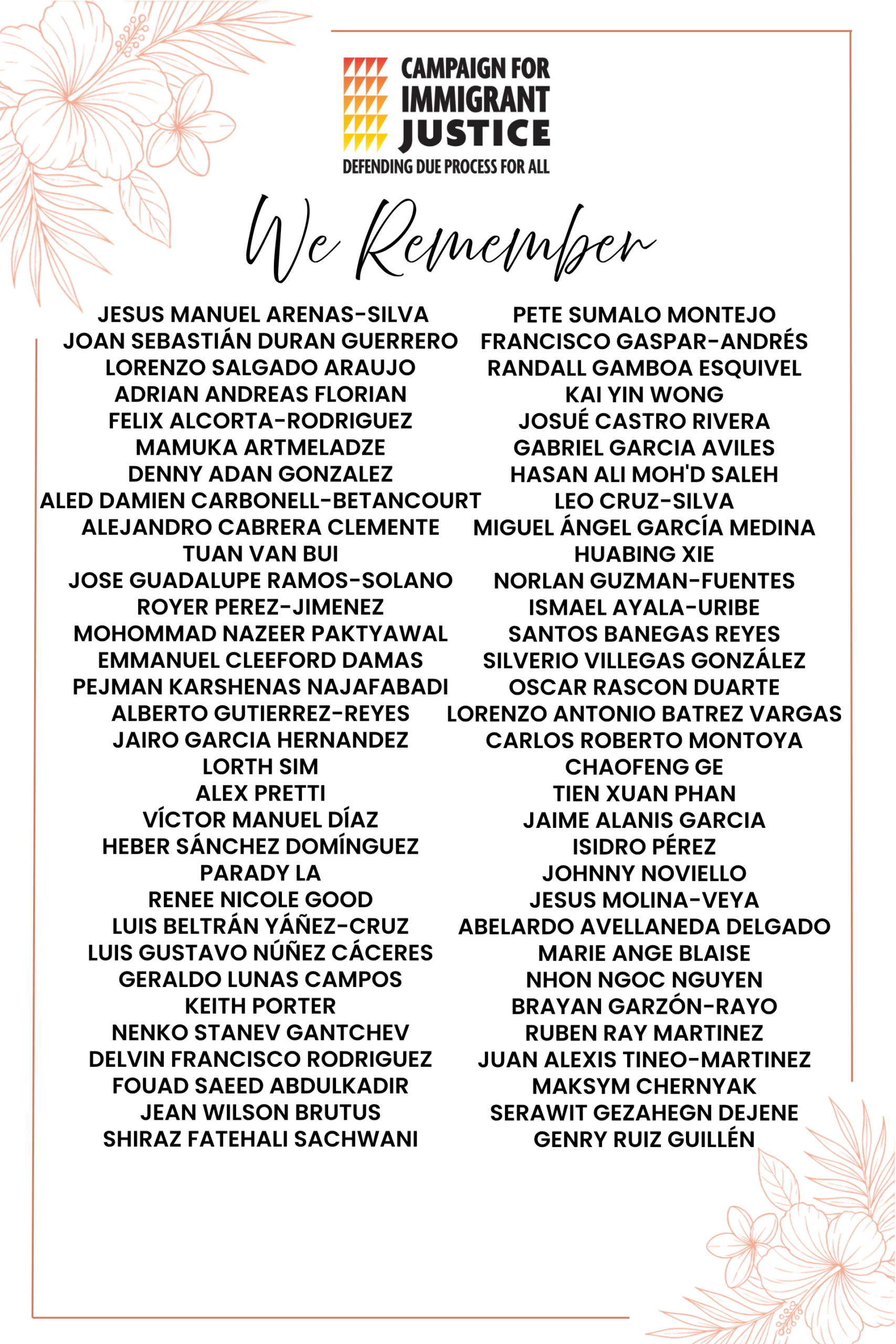We remember