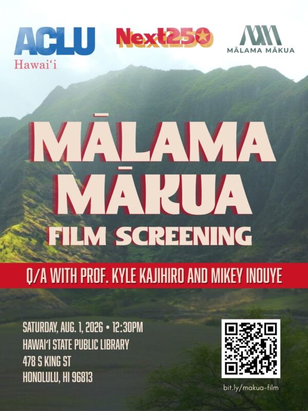 Mālama Mākua Film Screening