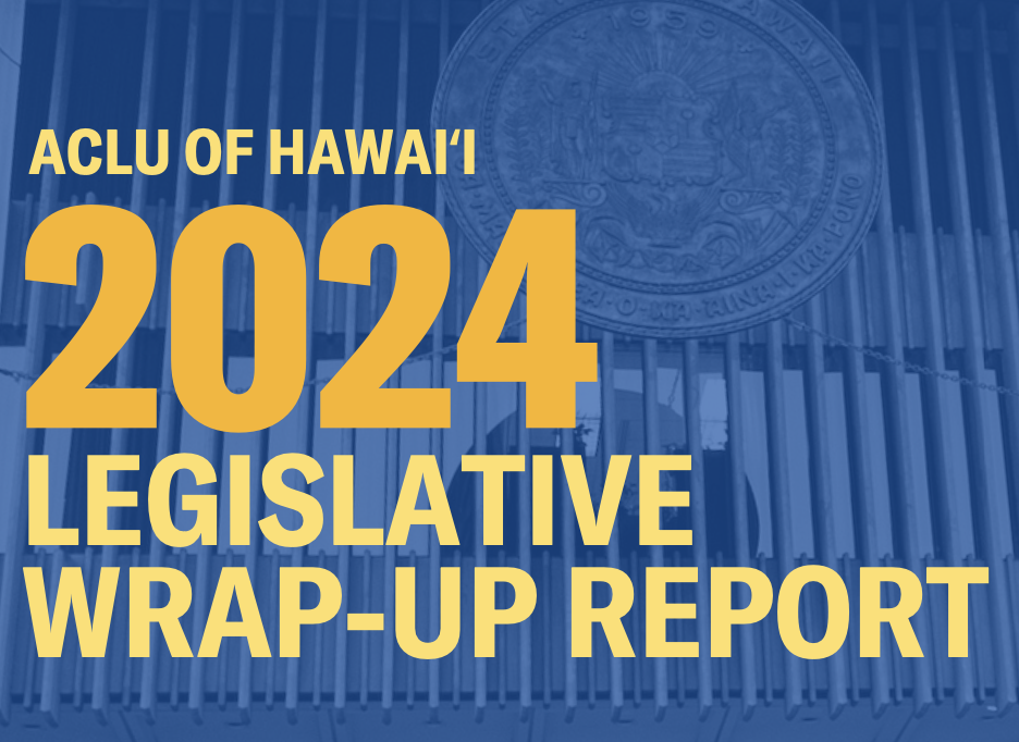 Legislative report