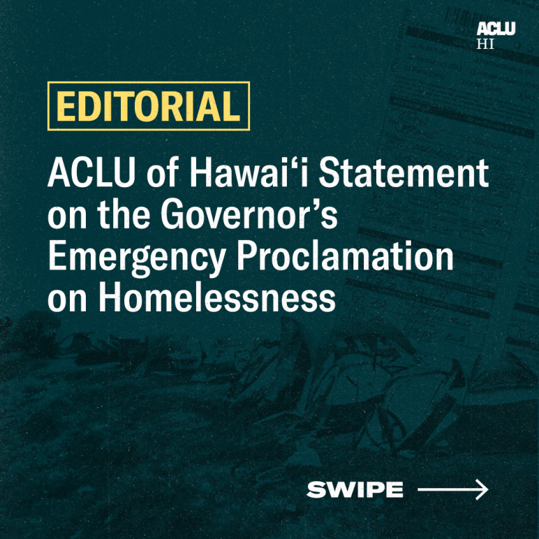 Emergency Homeless Proclamation